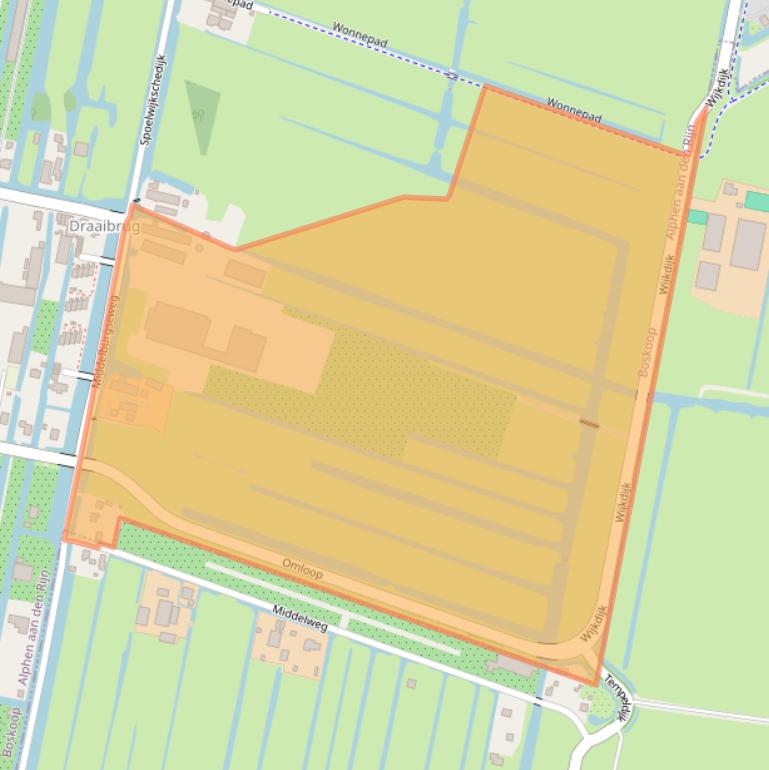 Kaart van postcodegebied 2771NG.