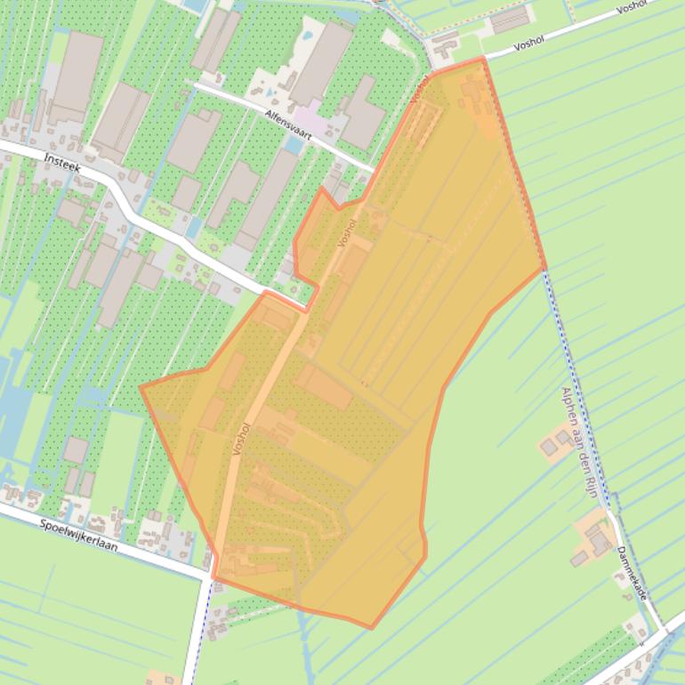 Kaart van postcodegebied 2771NK.