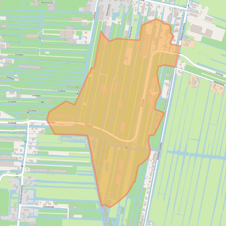 Kaart van postcodegebied 2771NL.