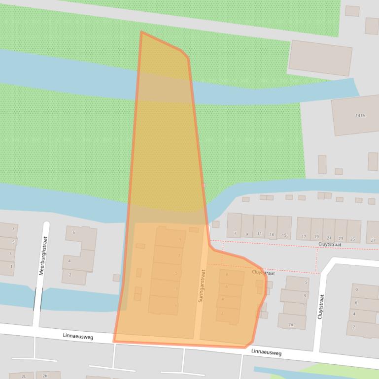 Kaart van postcodegebied 2771NP.