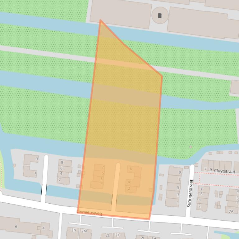 Kaart van postcodegebied 2771NR.