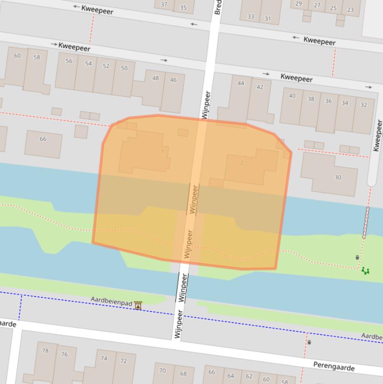 Kaart van postcodegebied 2771NT.