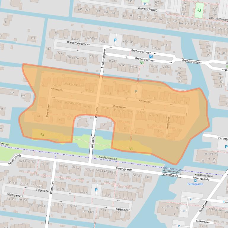 Kaart van postcodegebied 2771NW.