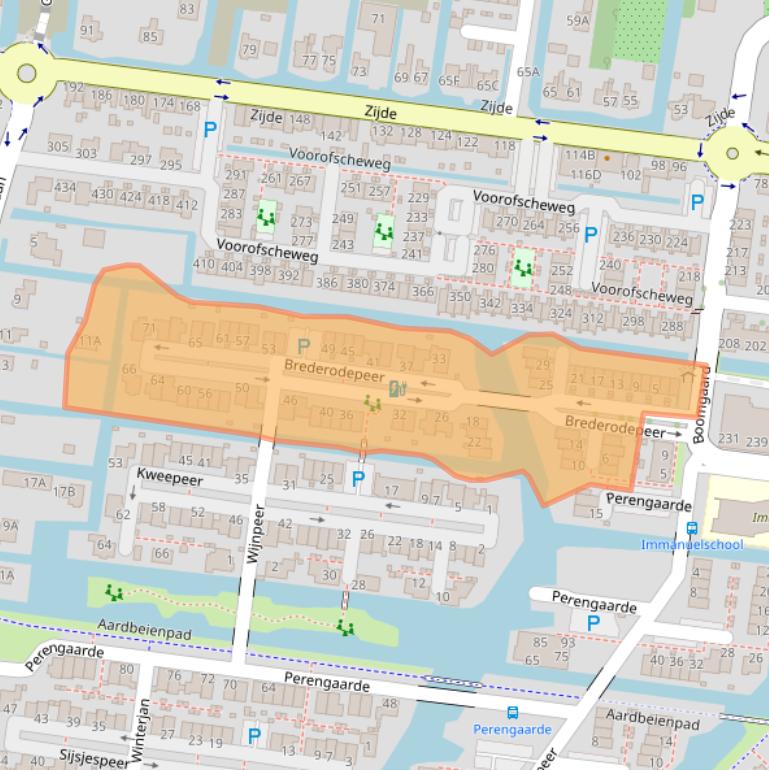Kaart van postcodegebied 2771NX.