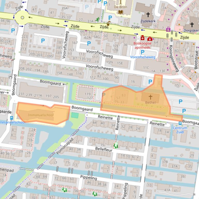Kaart van postcodegebied 2771PC.
