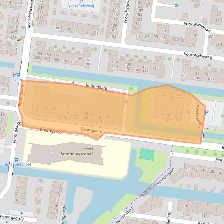 Kaart van postcodegebied 2771PD.