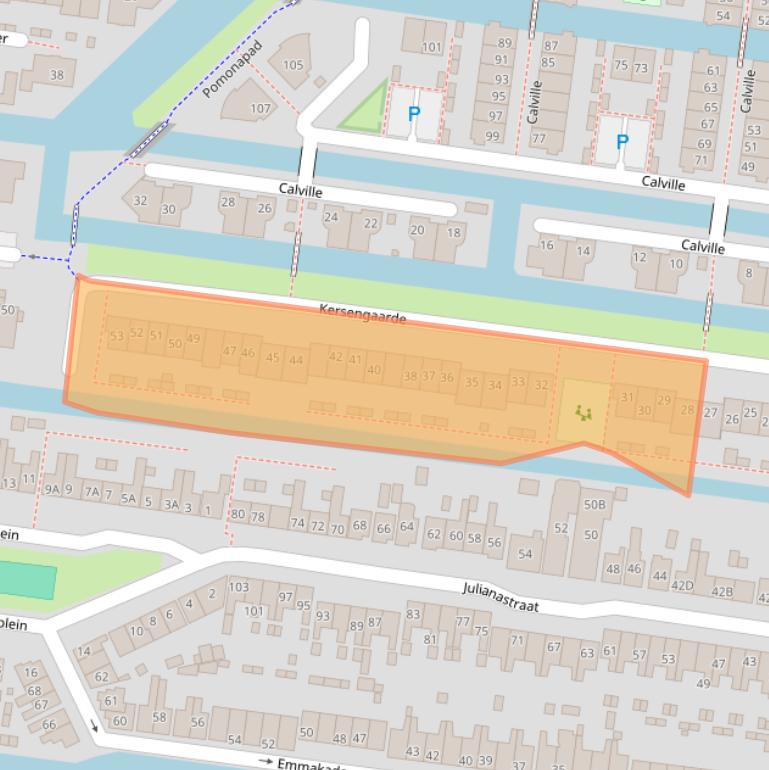 Kaart van postcodegebied 2771PR.