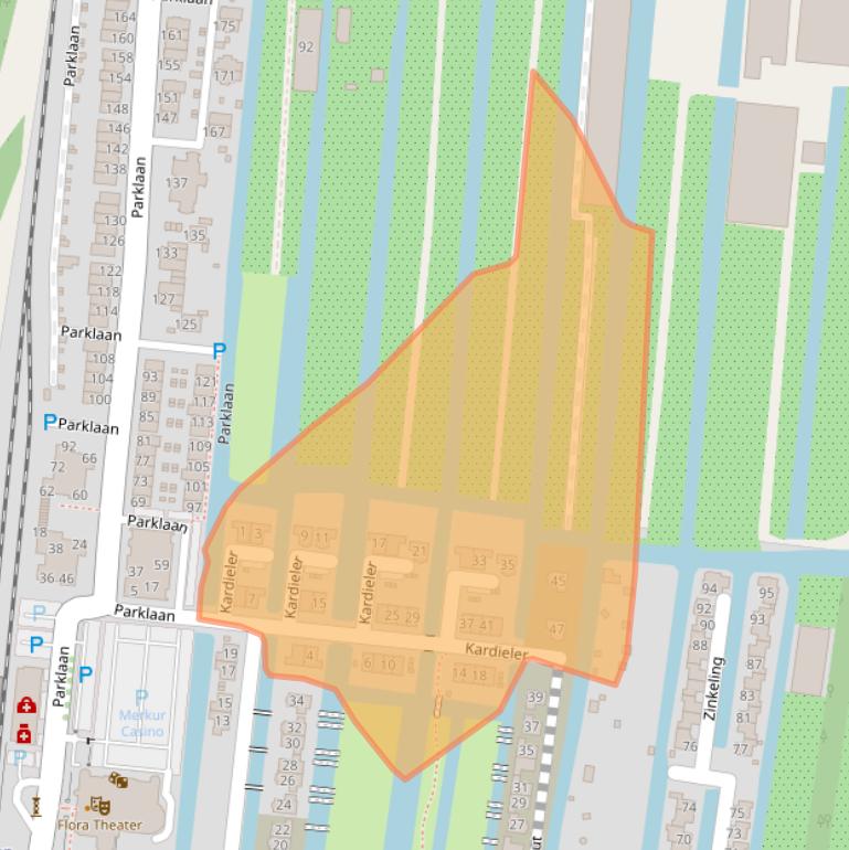 Kaart van postcodegebied 2771PX.