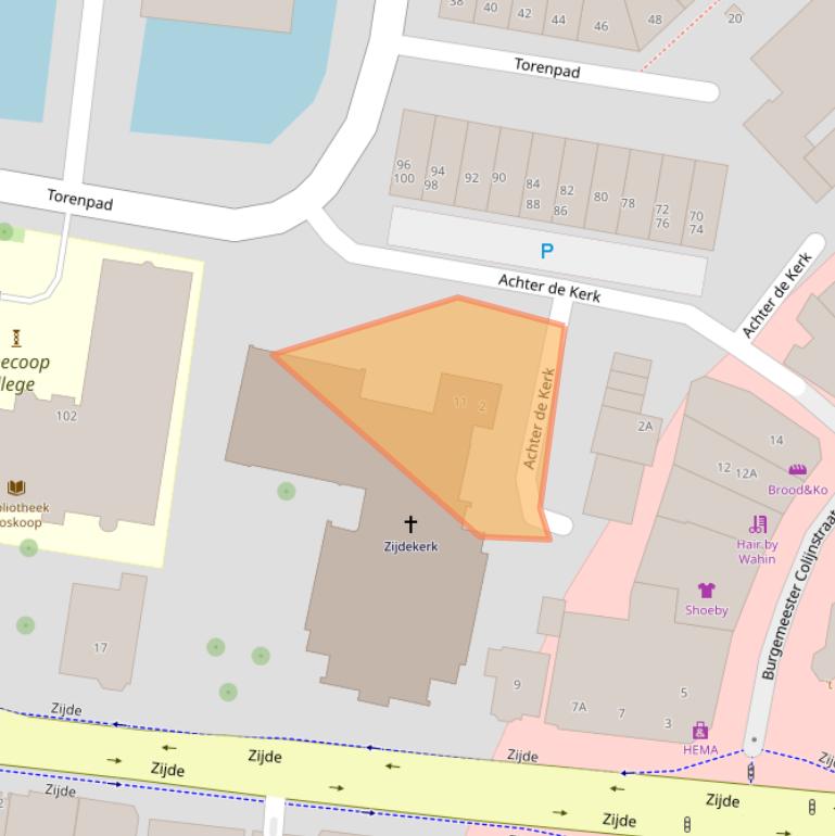 Kaart van postcodegebied 2771RK.