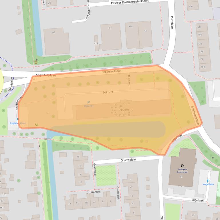Kaart van postcodegebied 2771SG.