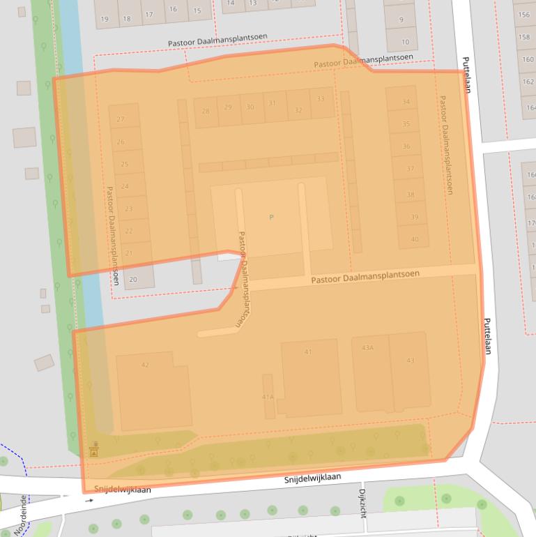 Kaart van postcodegebied 2771SH.
