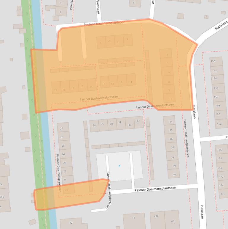 Kaart van postcodegebied 2771SJ.