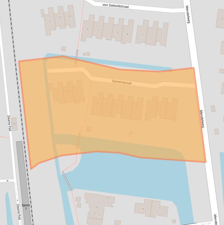 Kaart van postcodegebied 2771TK.