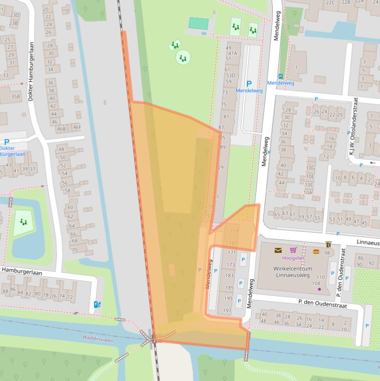 Kaart van postcodegebied 2771TS.