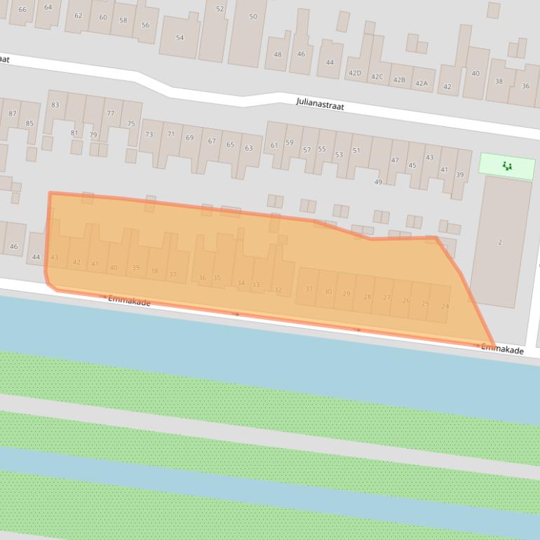 Kaart van postcodegebied 2771VB.