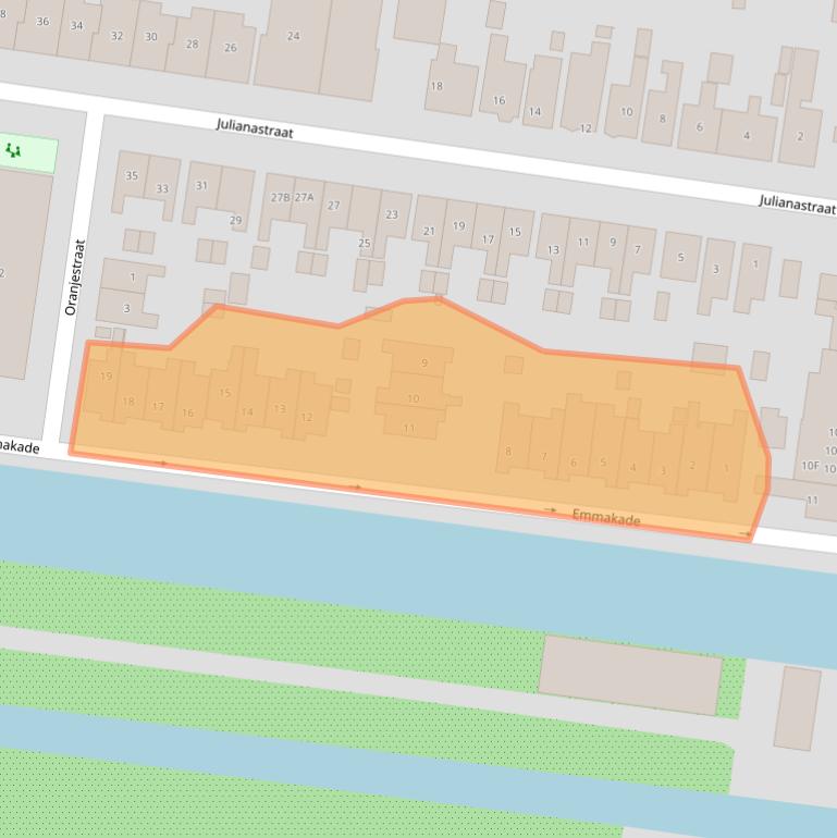Kaart van postcodegebied 2771VC.