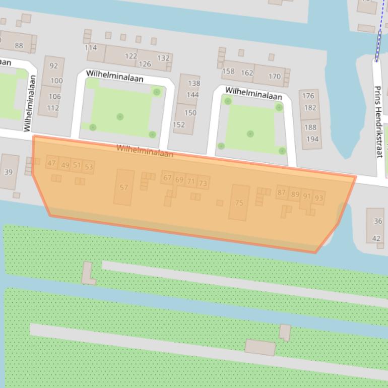 Kaart van postcodegebied 2771VK.