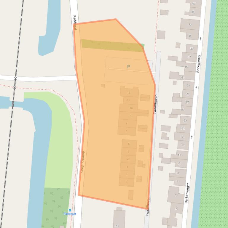 Kaart van postcodegebied 2771VM.