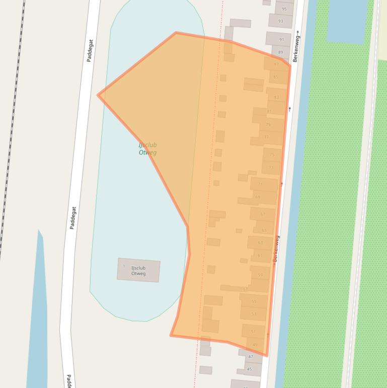 Kaart van postcodegebied 2771VS.