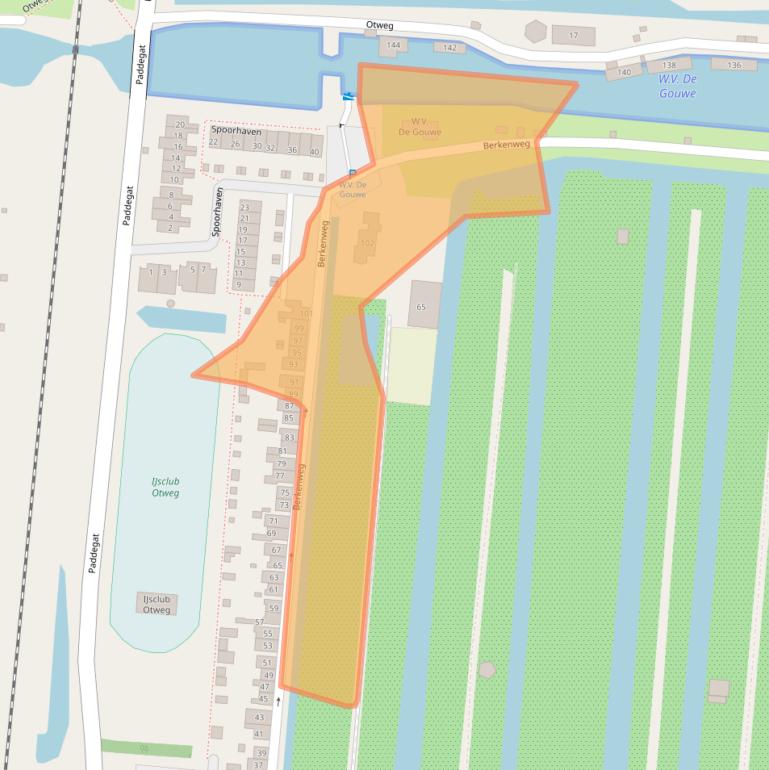 Kaart van postcodegebied 2771VT.