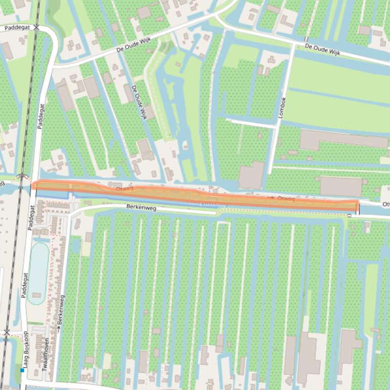 Kaart van postcodegebied 2771VZ.