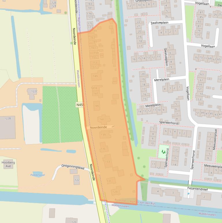 Kaart van postcodegebied 2771WK.