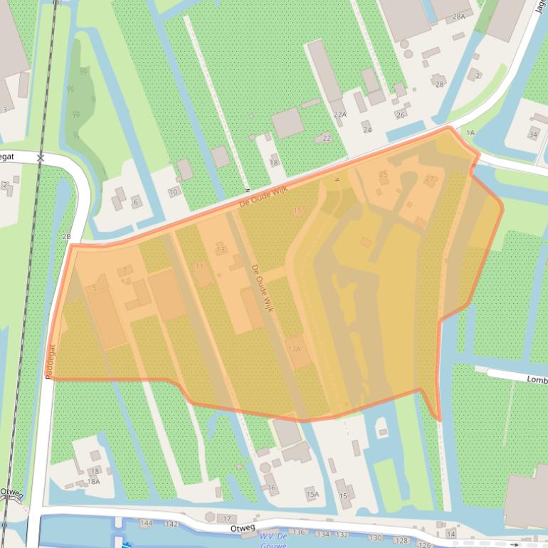 Kaart van postcodegebied 2771WT.