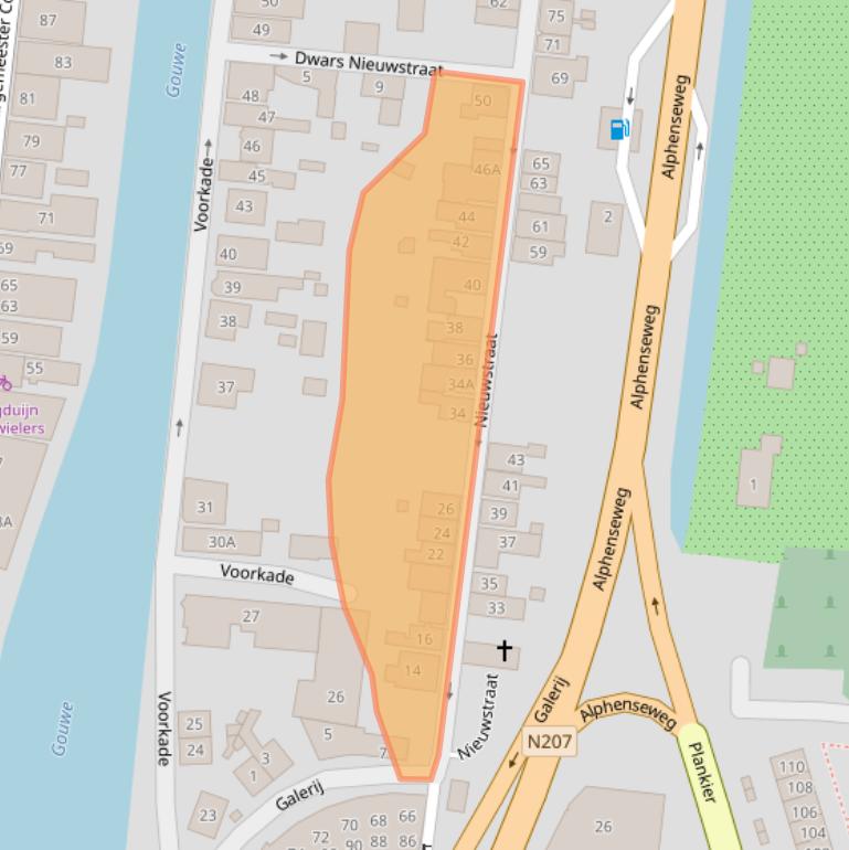 Kaart van postcodegebied 2771XC.