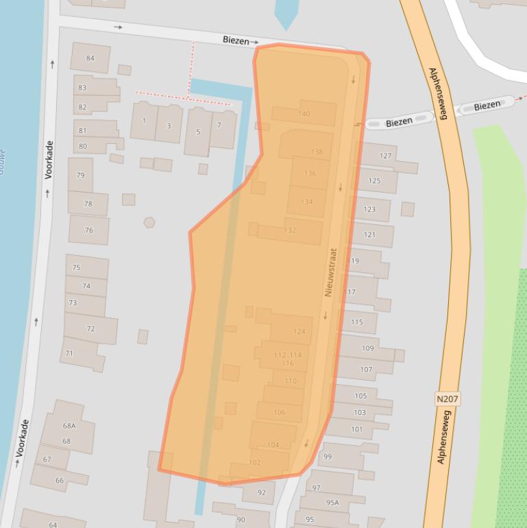 Kaart van postcodegebied 2771XE.