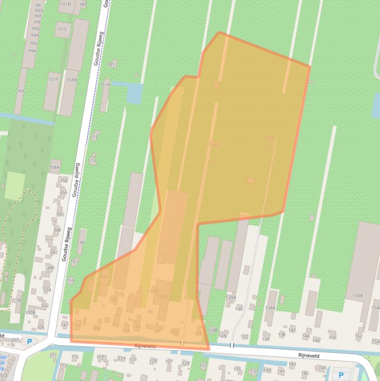 Kaart van postcodegebied 2771XR.