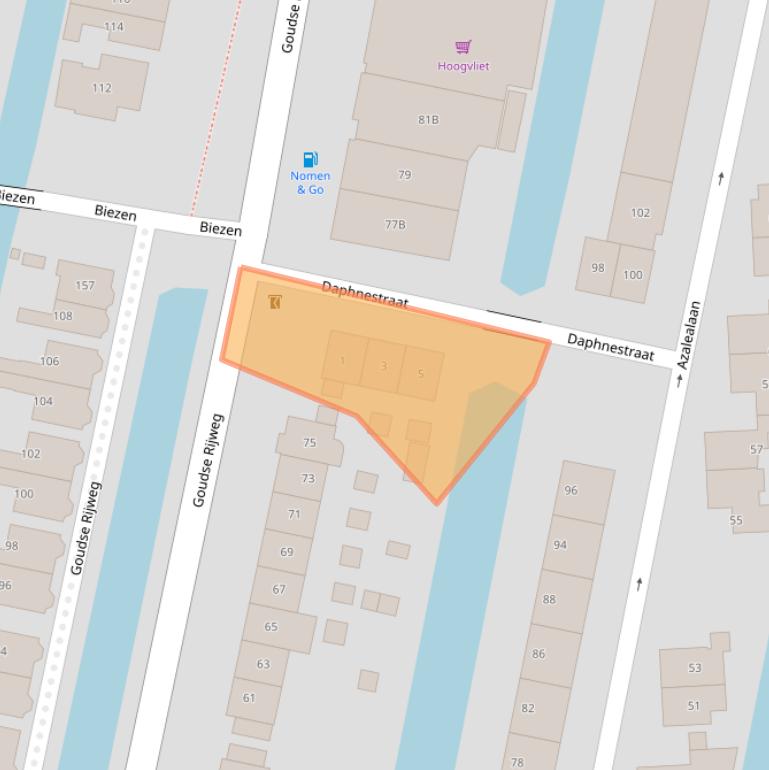 Kaart van postcodegebied 2771ZJ.