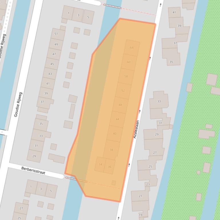 Kaart van postcodegebied 2771ZP.