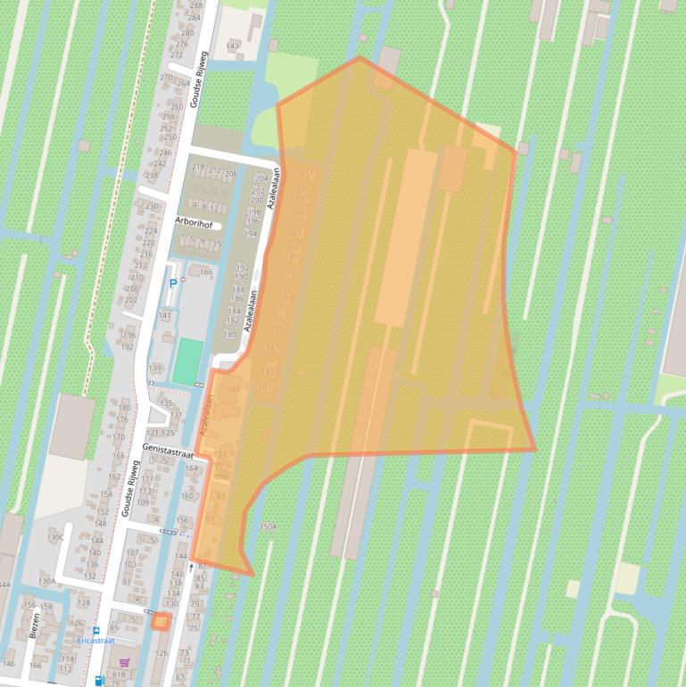 Kaart van postcodegebied 2771ZV.