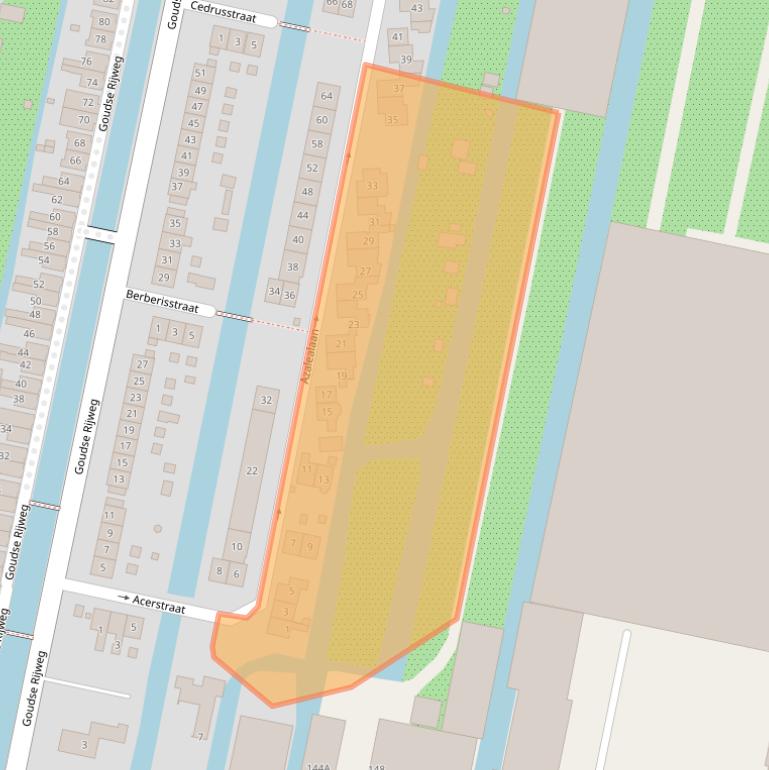 Kaart van postcodegebied 2771ZX.