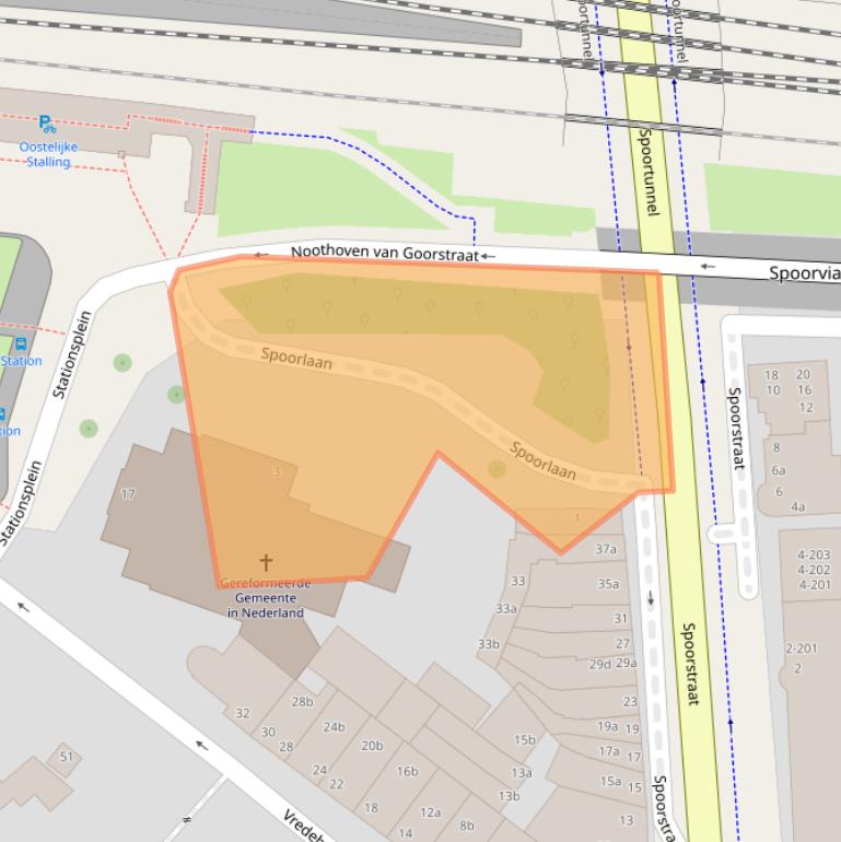 Kaart van postcodegebied 2801AT.