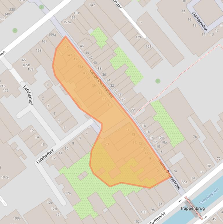 Kaart van postcodegebied 2801EH.