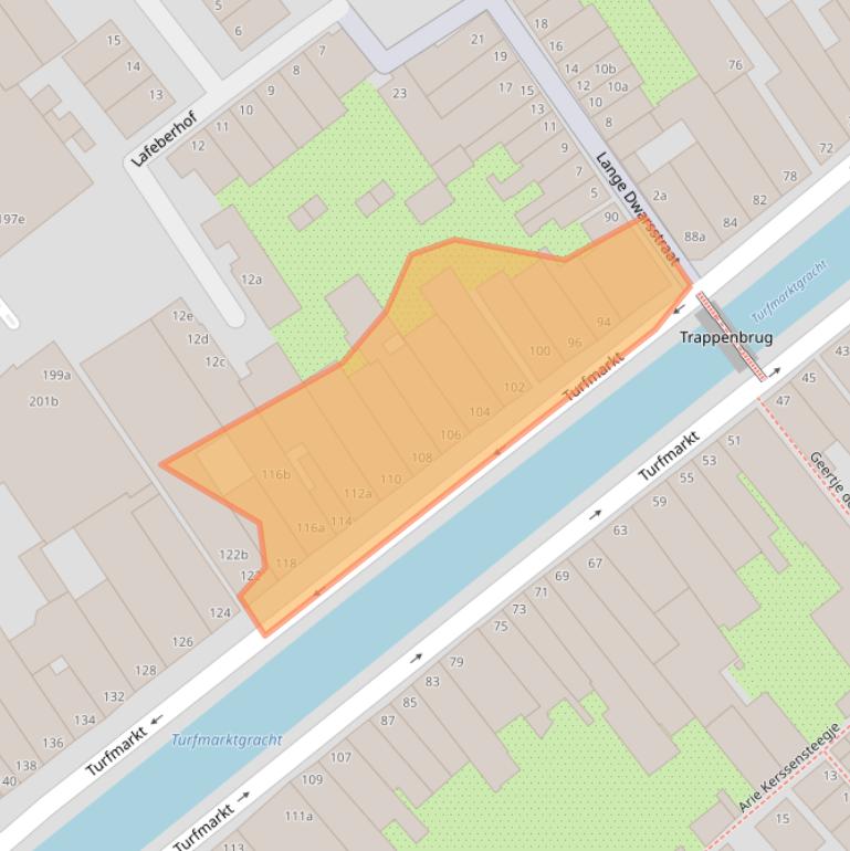 Kaart van postcodegebied 2801HC.