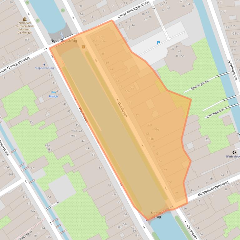 Kaart van postcodegebied 2801PE.