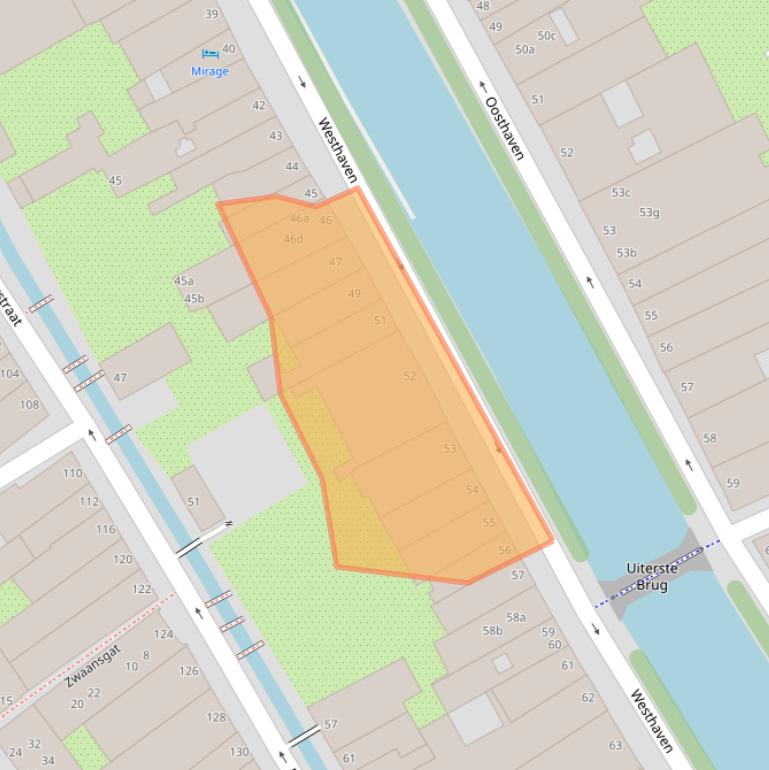 Kaart van postcodegebied 2801PM.