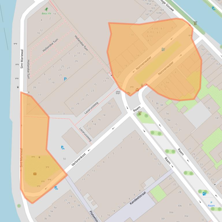 Kaart van postcodegebied 2801VA.