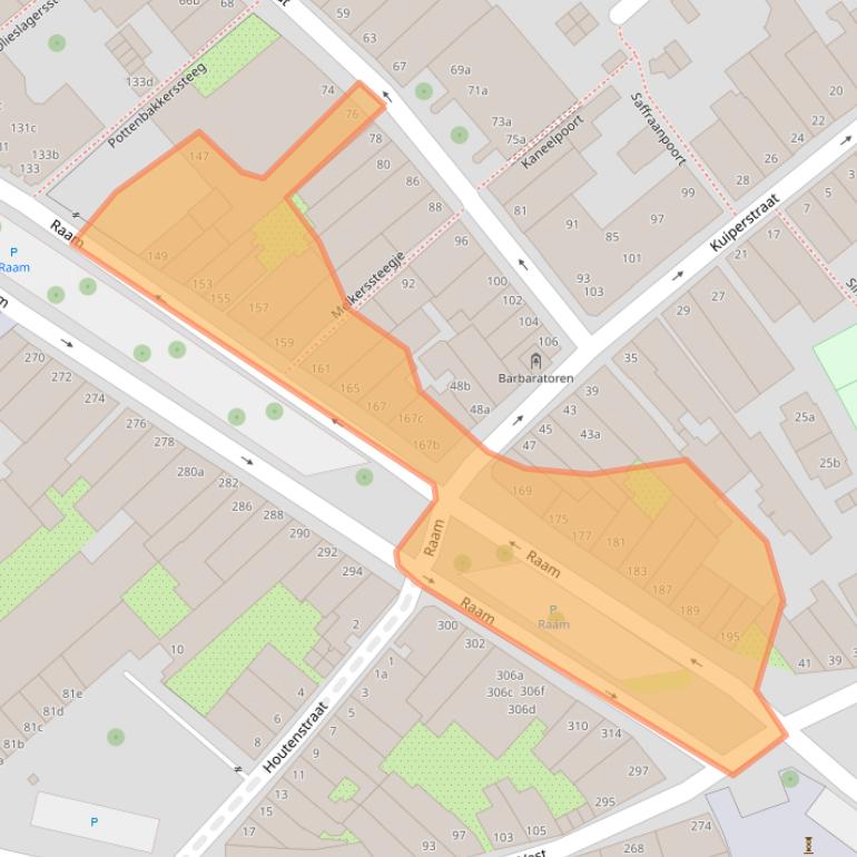 Kaart van postcodegebied 2801VL.