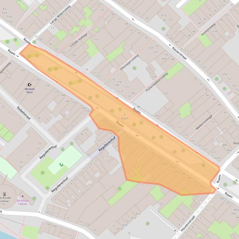 Kaart van postcodegebied 2801VS.