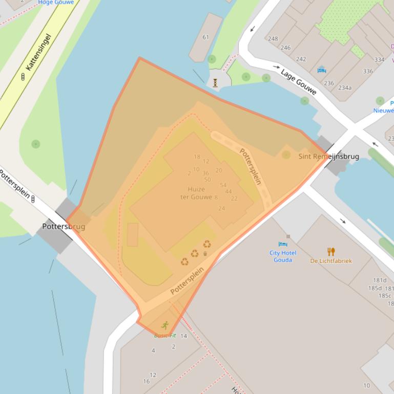 Kaart van postcodegebied 2801WR.