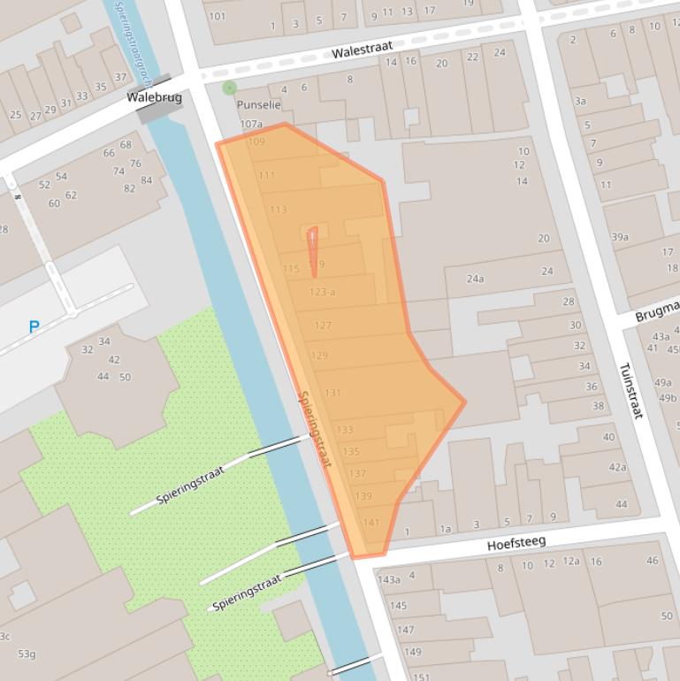 Kaart van postcodegebied 2801ZK.