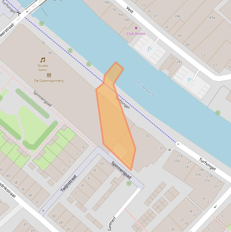 Kaart van postcodegebied 2802BH.