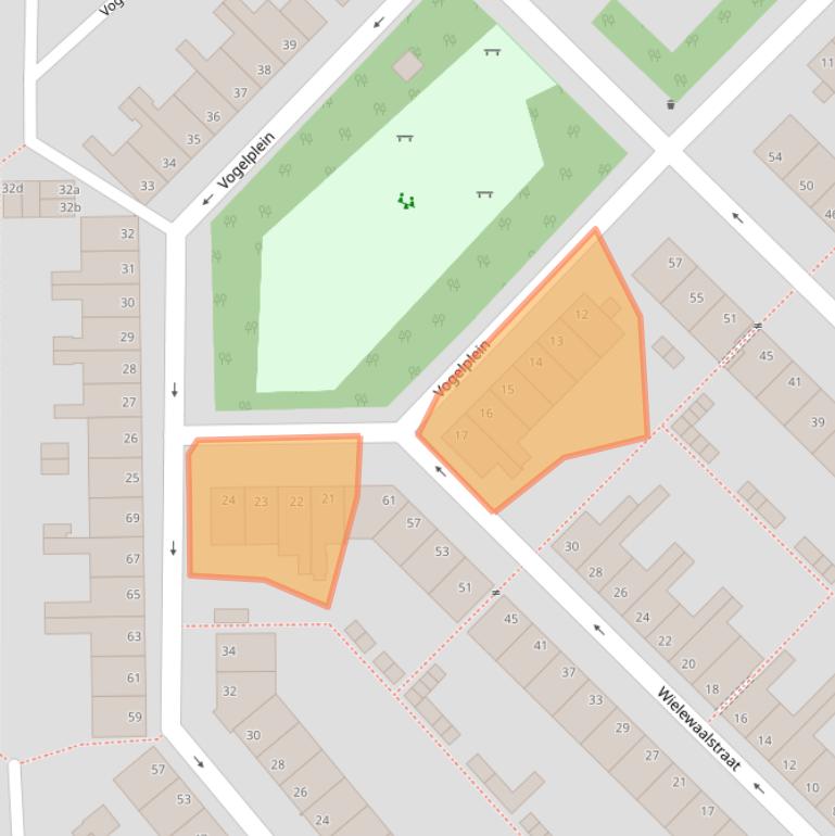 Kaart van postcodegebied 2802CH.