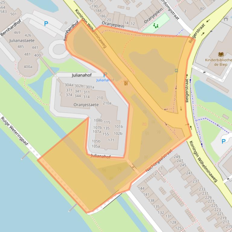 Kaart van postcodegebied 2802GV.