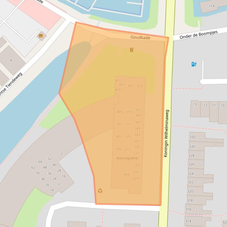 Kaart van postcodegebied 2802HM.