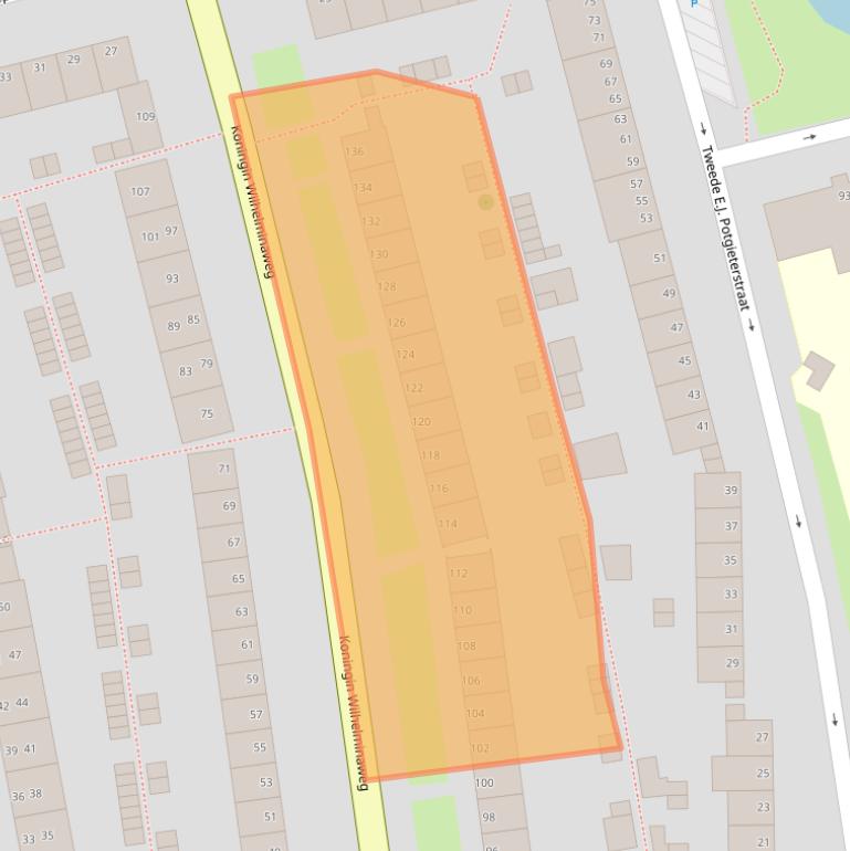 Kaart van postcodegebied 2802HS.