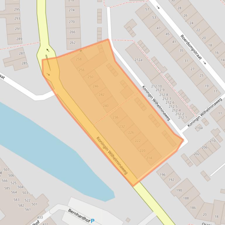 Kaart van postcodegebied 2802HW.